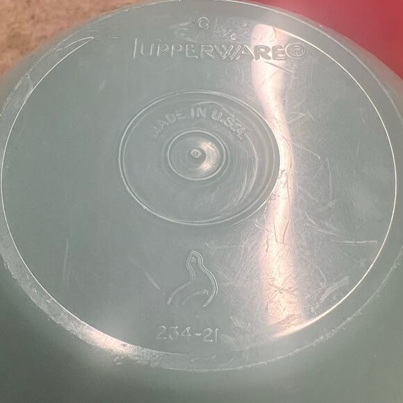 Vintage Tupperware Pastel "Wonderlier" Nesting Bowl Set 3pc w/ Lids #233-235 - Picture 7 of 10